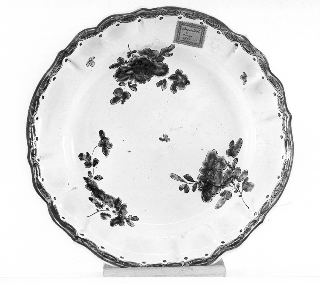 piatto, opera isolata - manifattura di Lodi (sec. XIX)