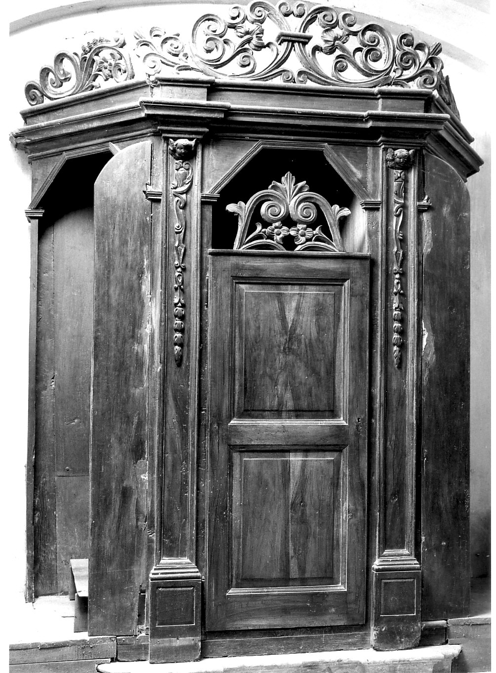 confessionale, opera isolata - bottega lombarda (sec. XVIII)