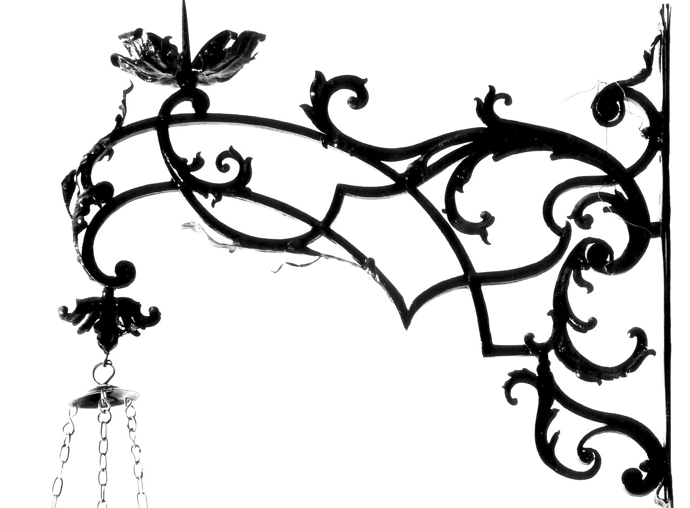 braccio porta lumi da chiesa, coppia - bottega lombarda (sec. XVIII)