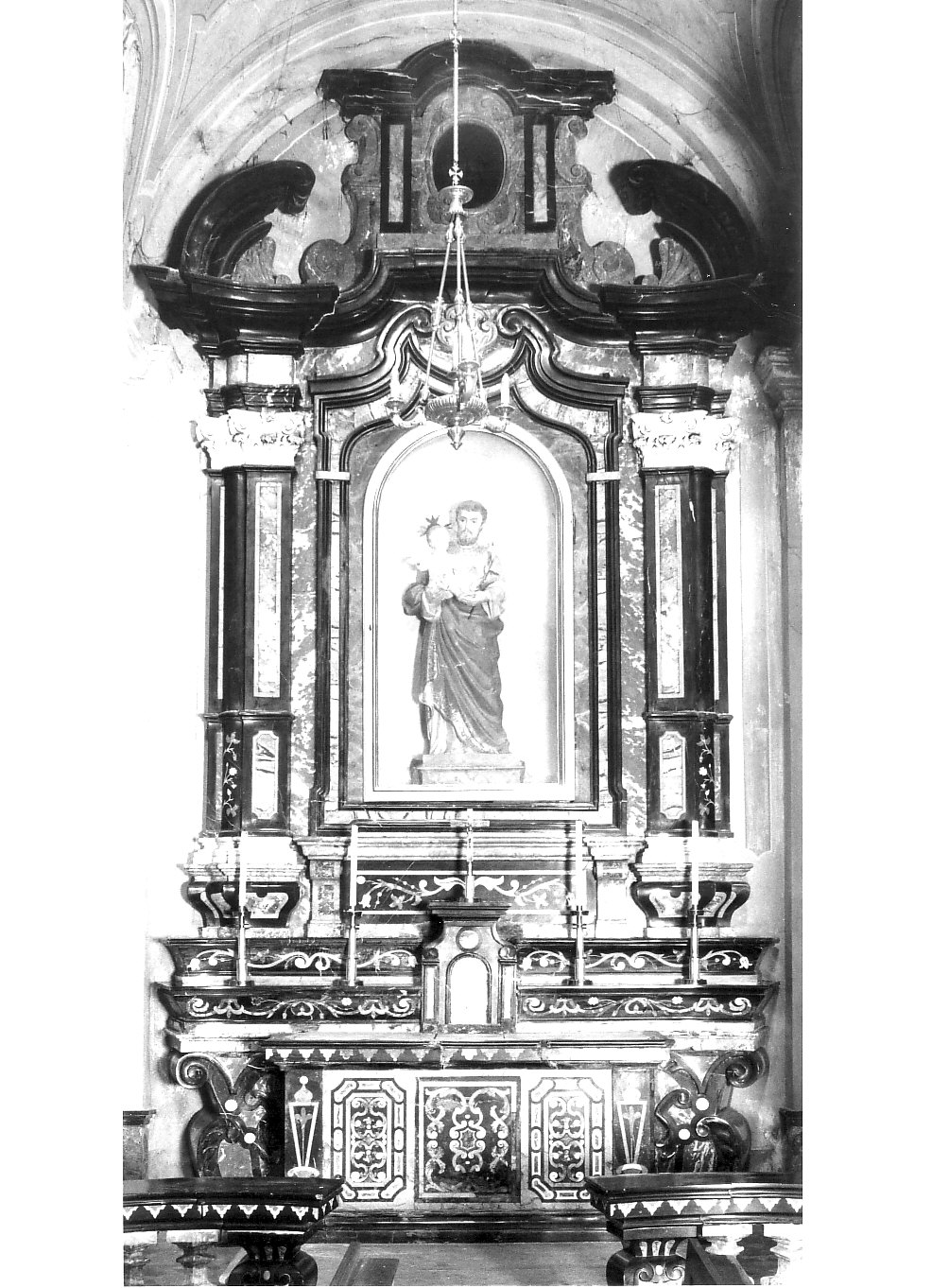 altare, complesso decorativo - bottega lombarda (sec. XVIII)