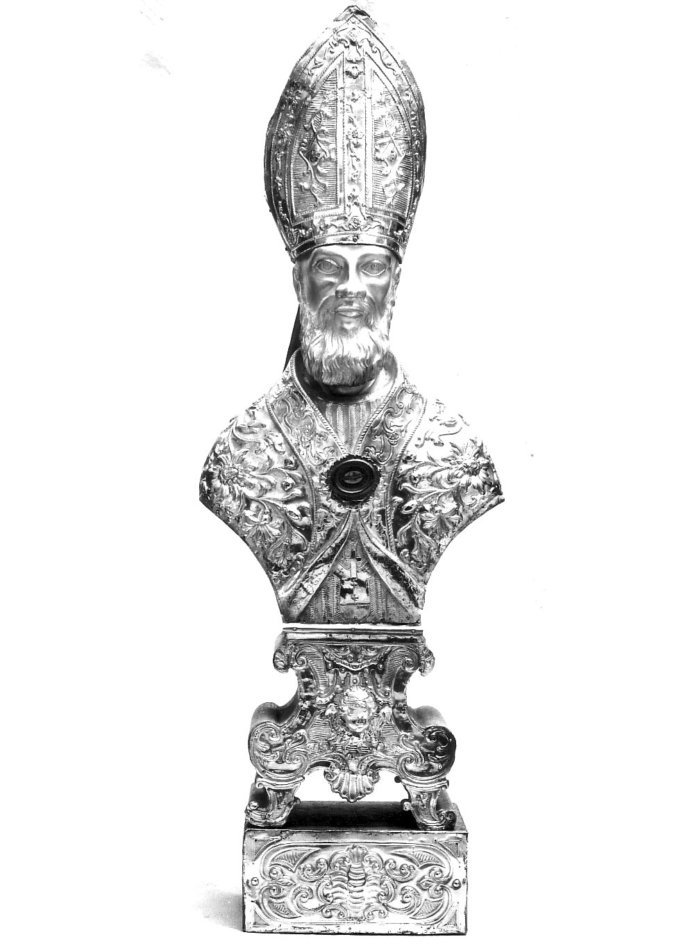 San Damiano vescovo (reliquiario - a busto, opera isolata) - bottega lombarda (sec. XVIII)