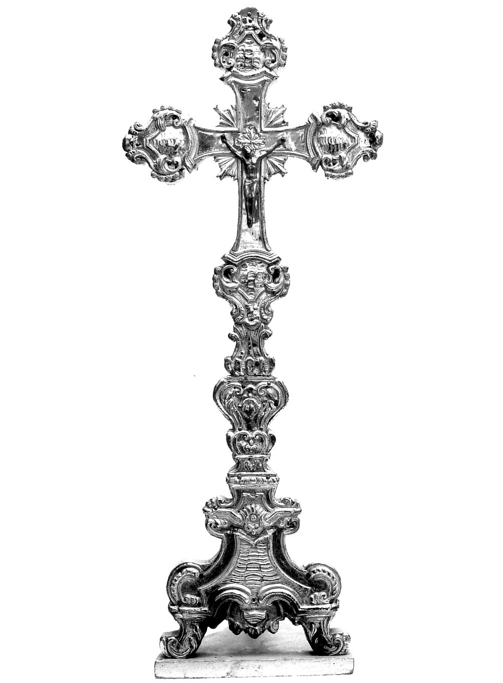 croce d'altare, serie - bottega lombarda (sec. XVIII)