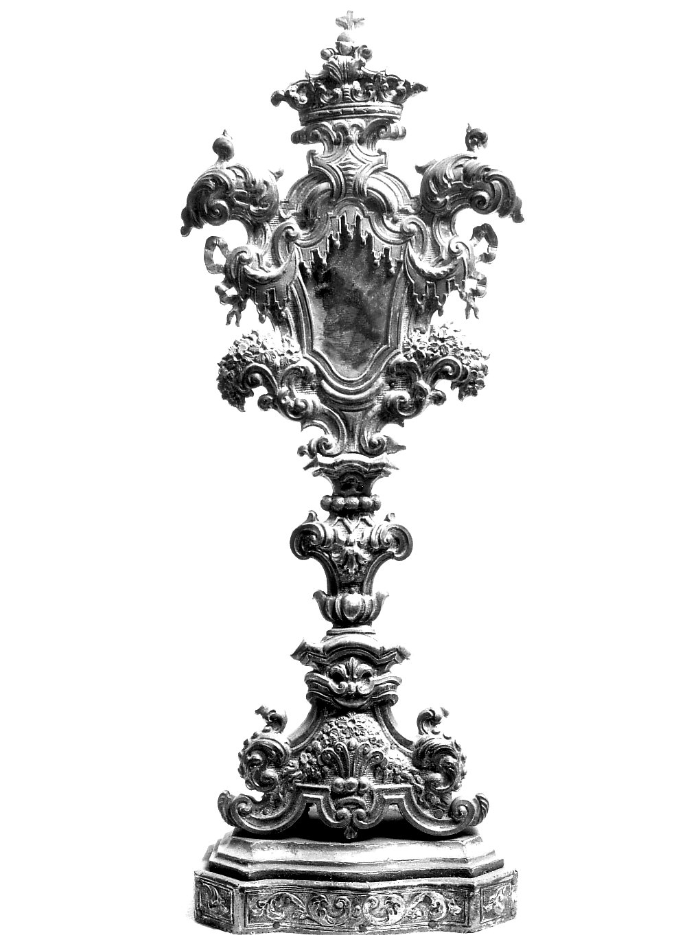 reliquiario - a ostensorio, coppia - bottega lombarda (sec. XVIII)