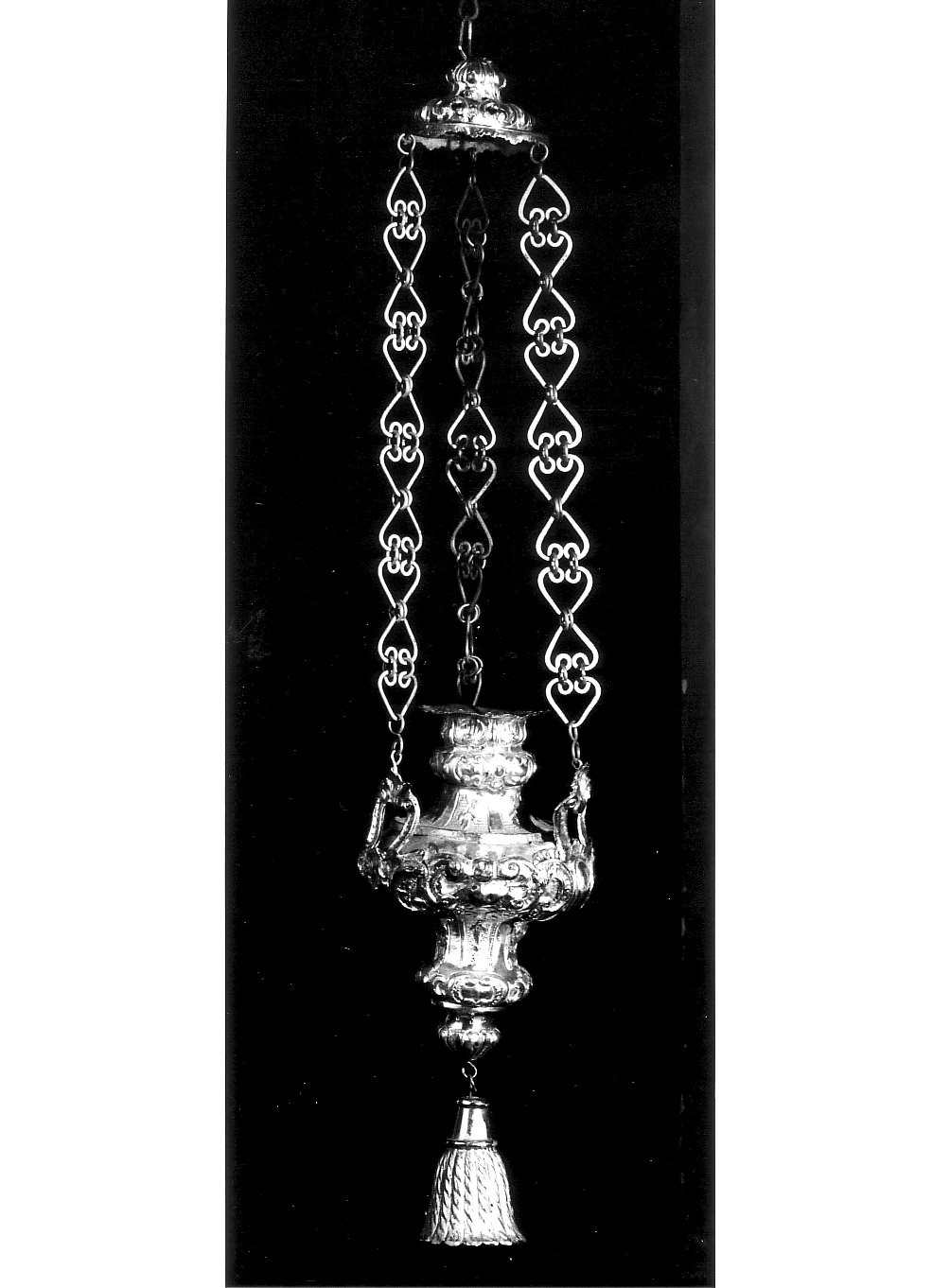 lampada pensile, coppia - bottega lombarda (sec. XVIII)