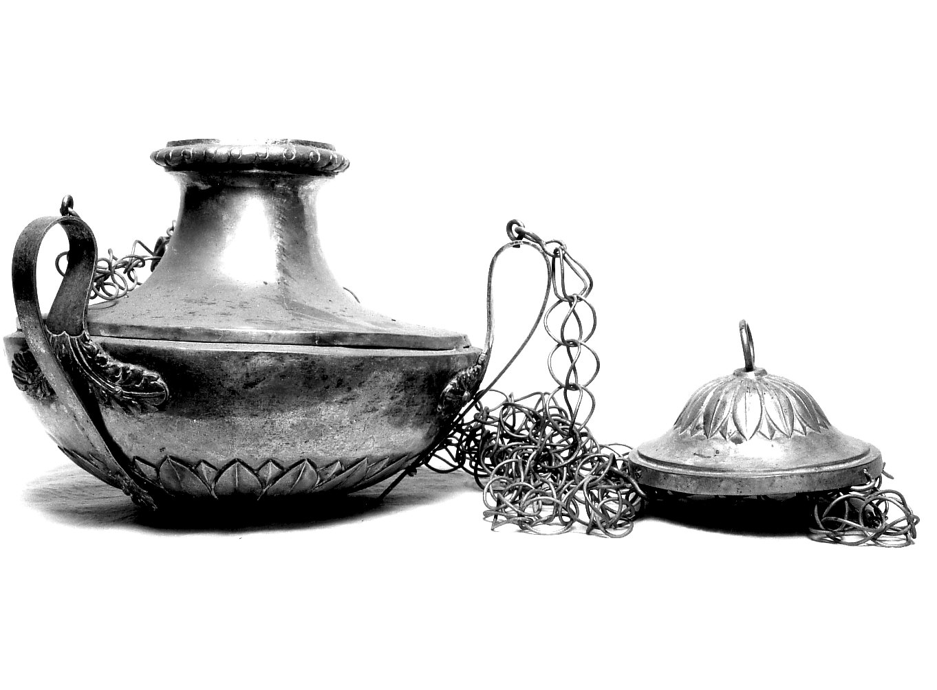 lampada pensile, coppia - bottega lombarda (sec. XIX)