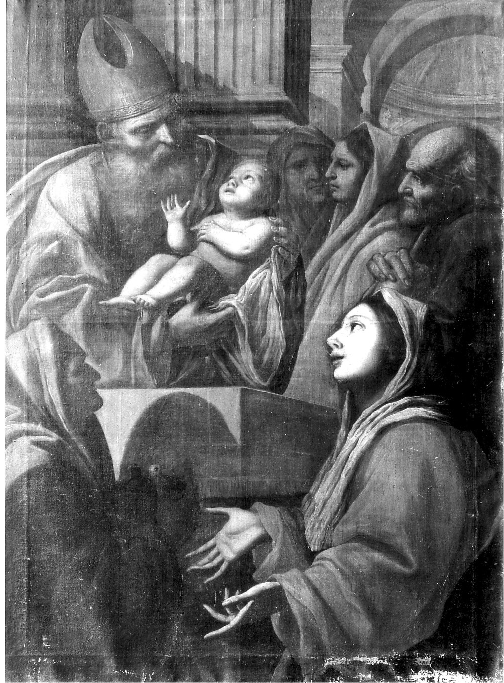 presentazione di Gesù al tempio (dipinto, opera isolata) - ambito lombardo (sec. XVII)