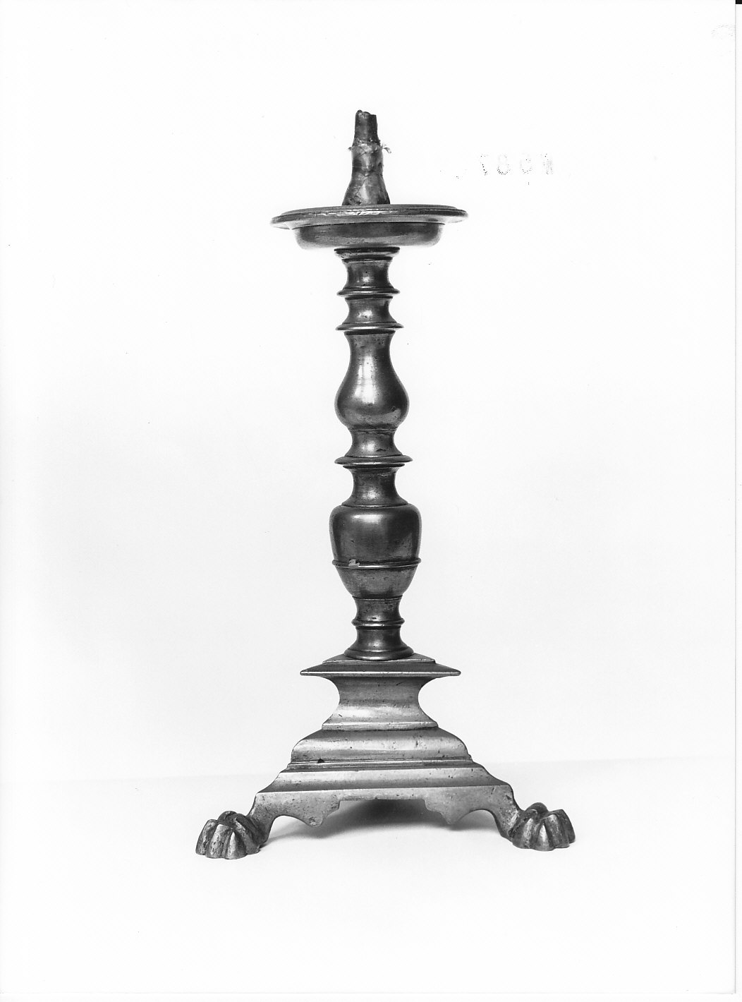 candeliere d'altare, coppia - bottega lombarda (inizio sec. XIX)