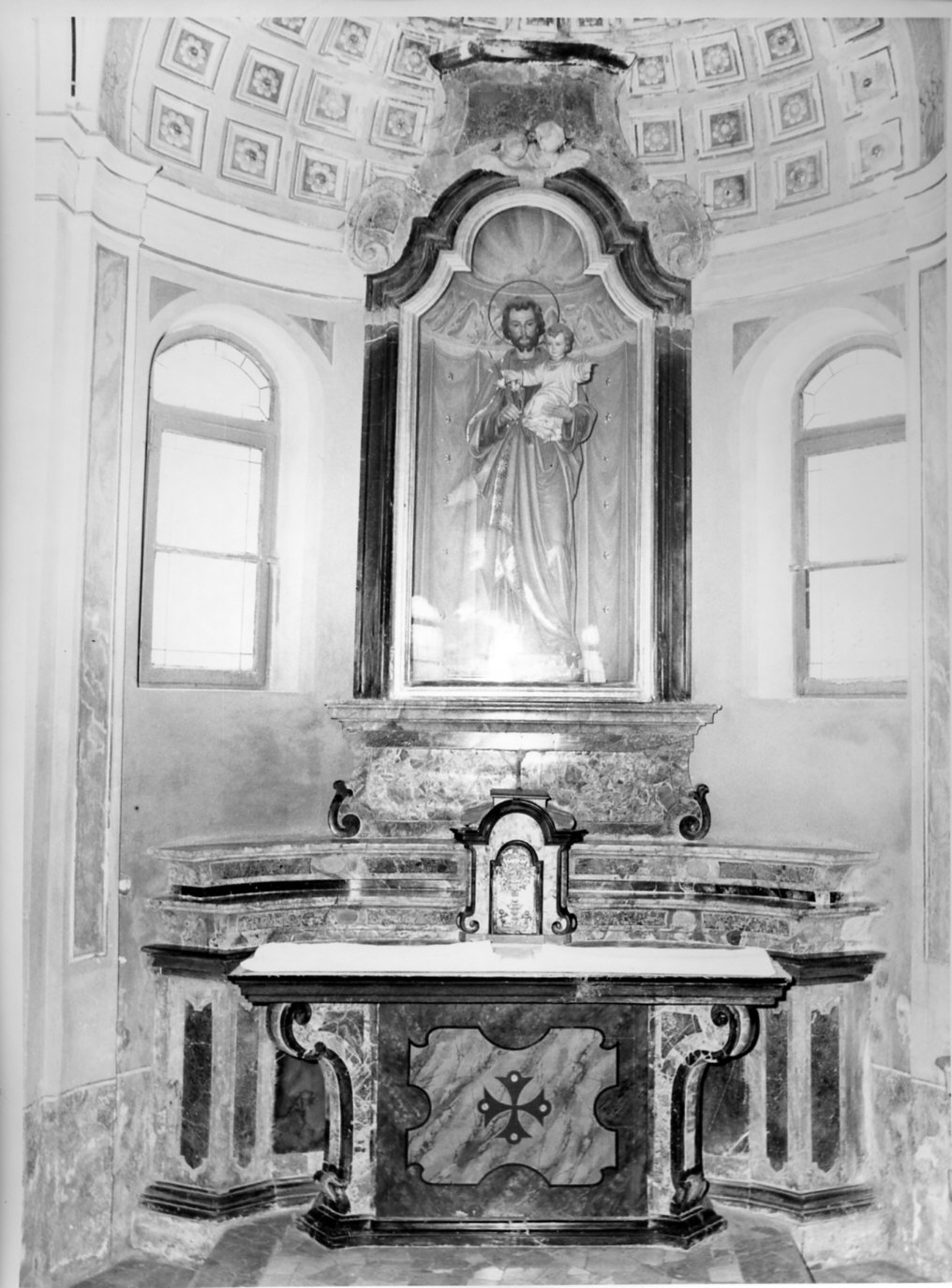 altare, complesso decorativo - bottega lombarda (primo quarto sec. XVIII)