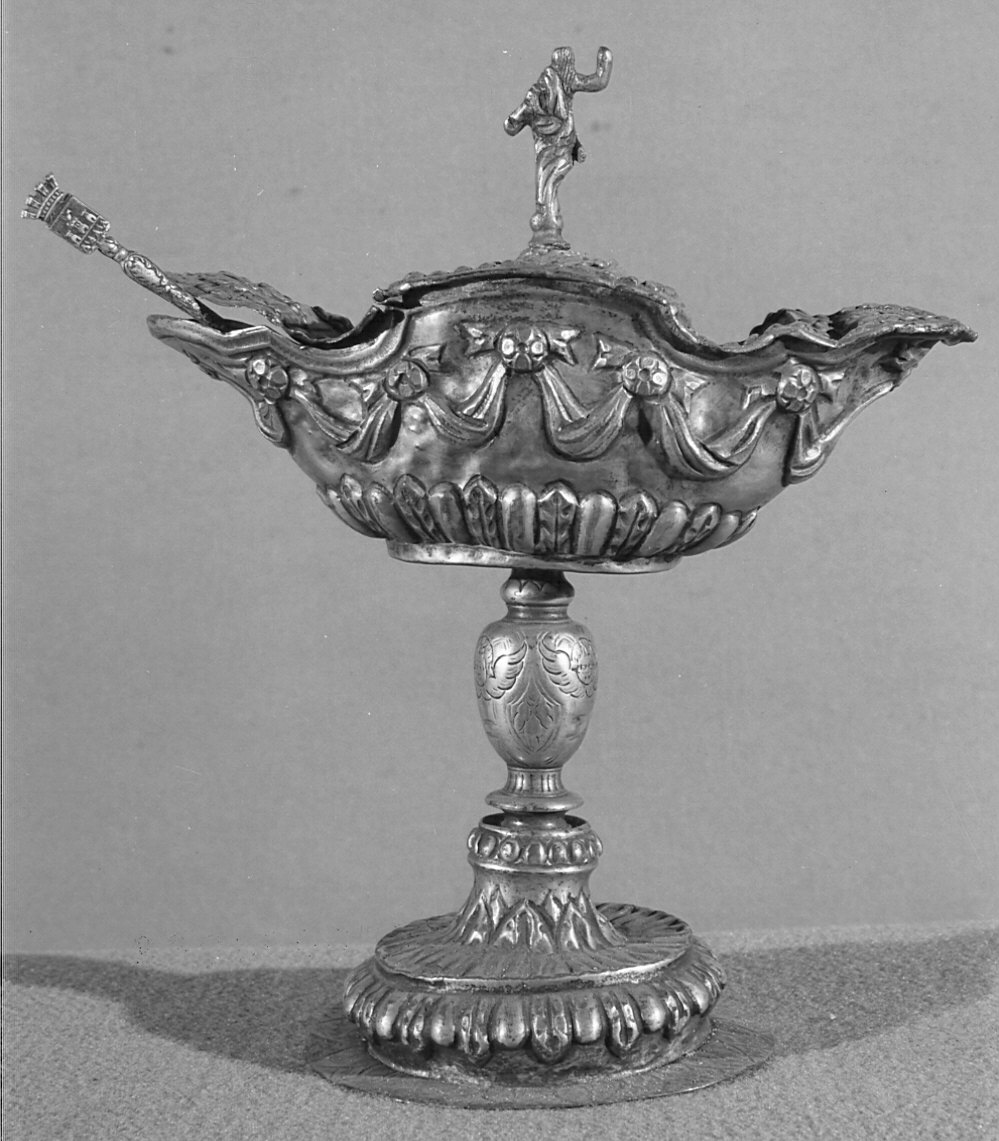 navicella portaincenso - a doppia valva - bottega lombarda (sec. XVIII)