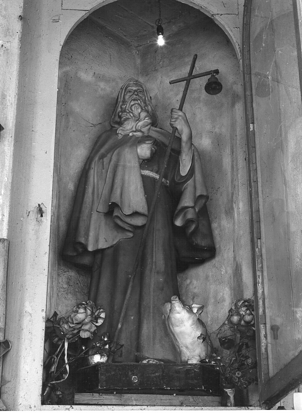 Sant'Antonio Abate (statua) - bottega pavese (sec. XIX)