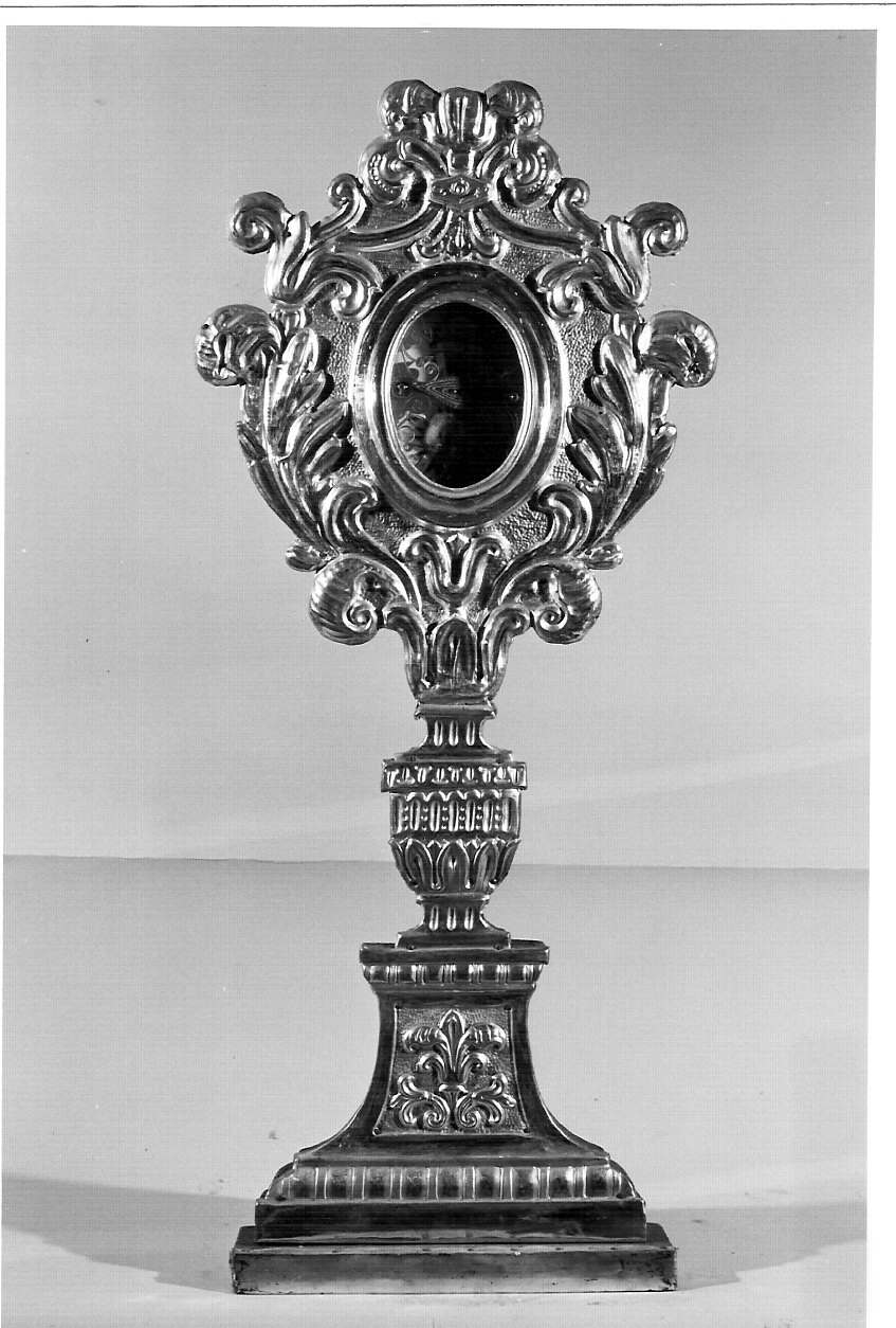 reliquiario - a ostensorio, serie - bottega lombarda (fine sec. XIX)