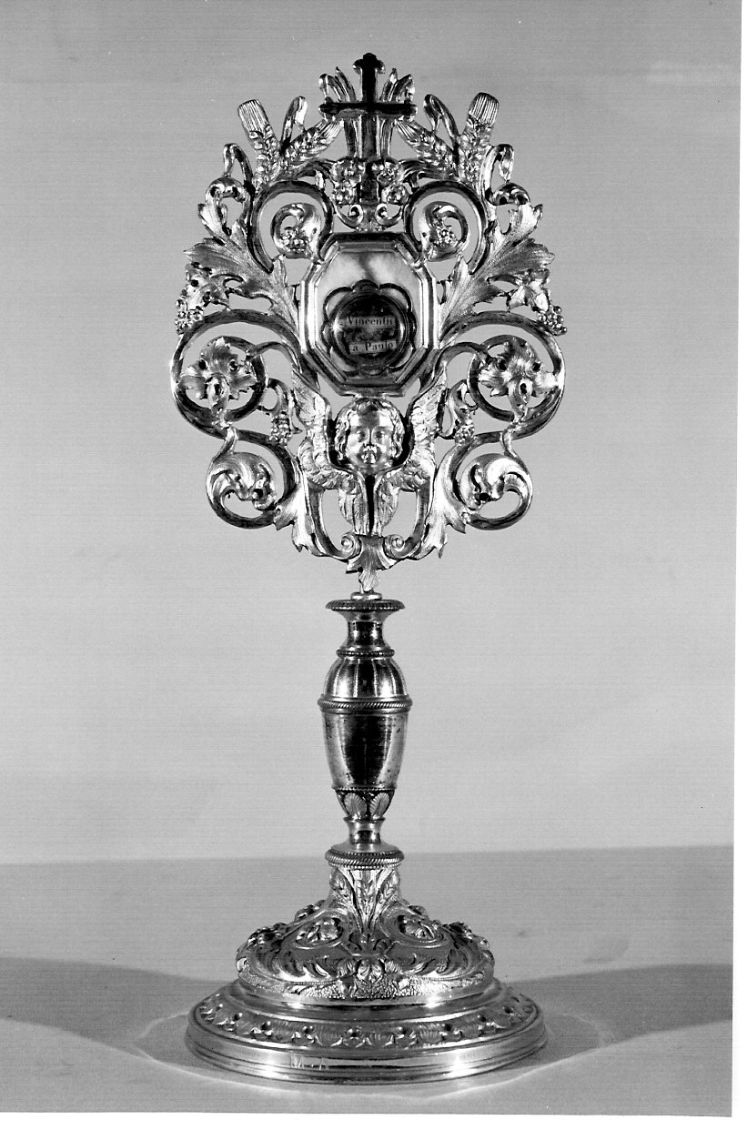 reliquiario - a ostensorio, opera isolata - bottega lombarda (fine sec. XIX)