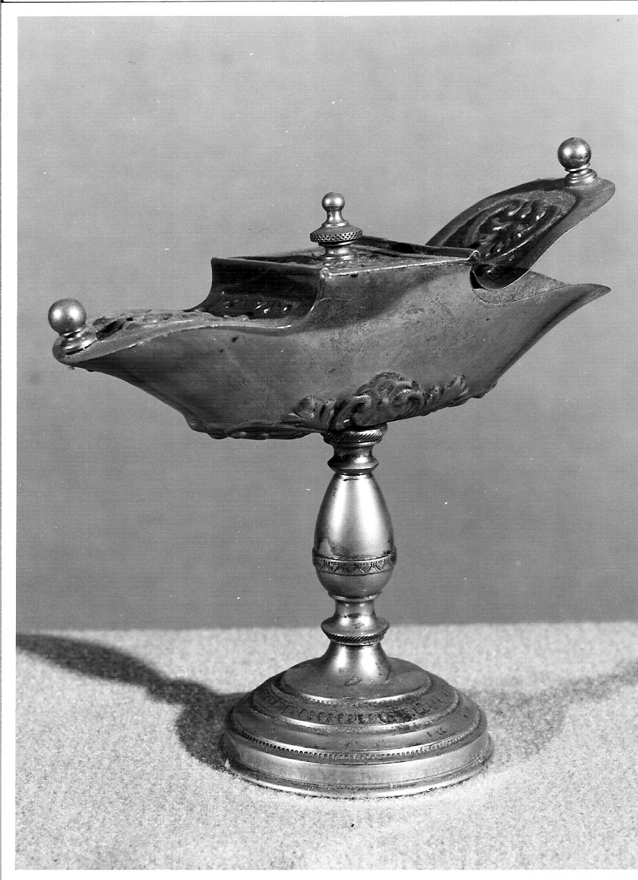 navicella portaincenso, opera isolata - bottega lombarda (fine/inizio secc. XIX/ XX)