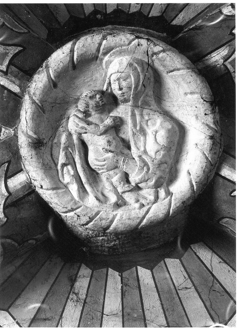 chiave di volta, opera isolata - bottega lombarda (sec. XV)