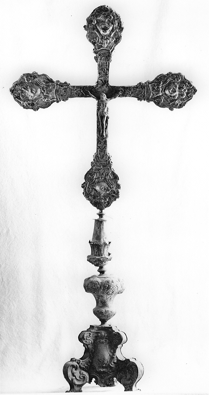croce d'altare, opera isolata - bottega lombarda (fine/inizio secc. XVII/ XVIII)