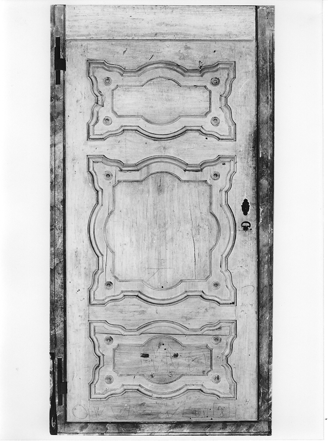 porta - ad un battente, serie - bottega italiana (sec. XVIII)