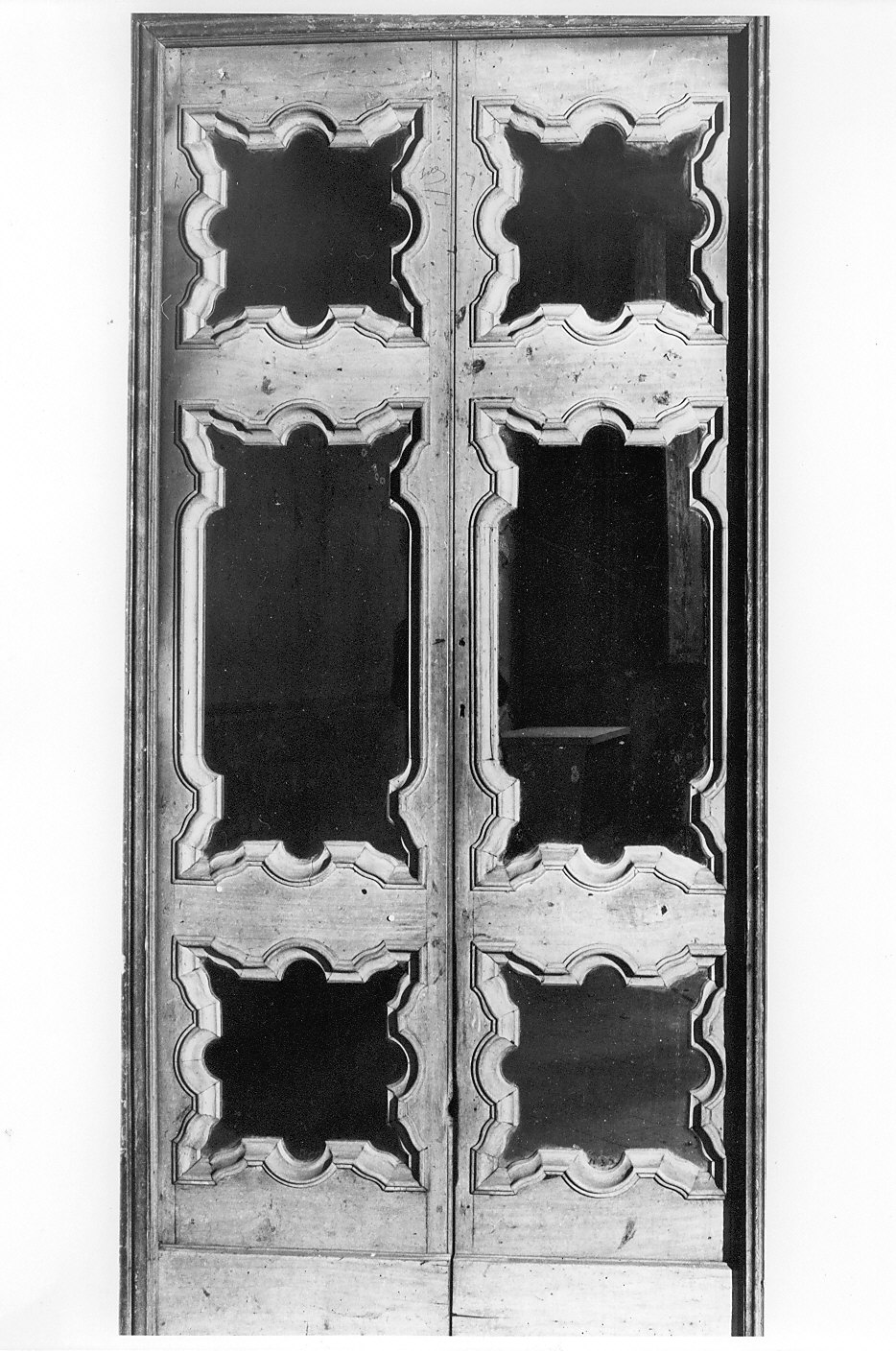 porta - a due battenti, serie - bottega italiana (sec. XVIII)