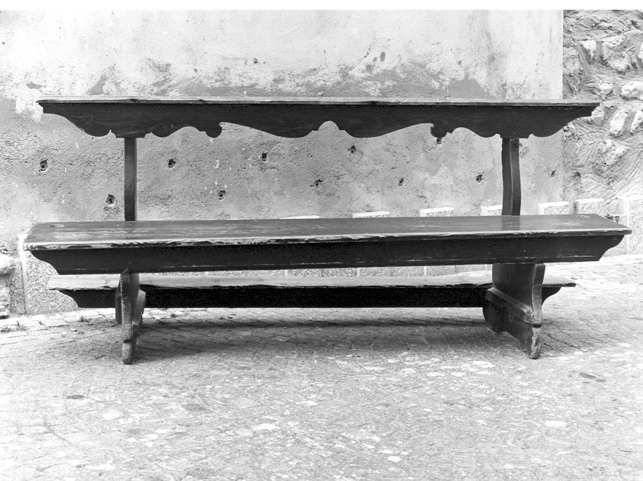 banco da chiesa, serie - ambito lombardo (sec. XVIII)