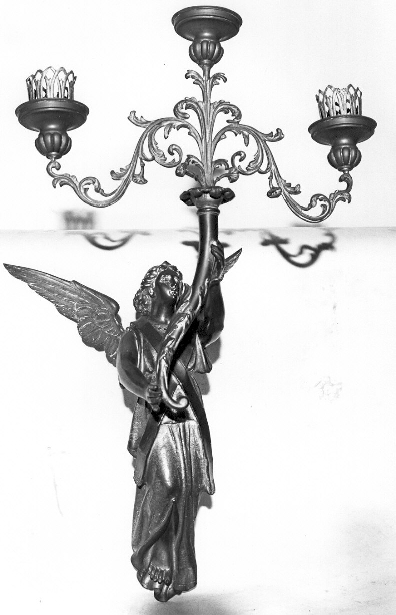 candeliere da parete, coppia - ambito lombardo (seconda metà sec. XIX)