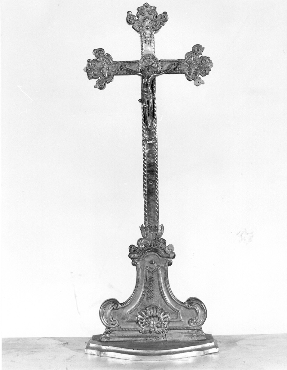 croce d'altare, opera isolata - ambito lombardo (prima metà sec. XIX)