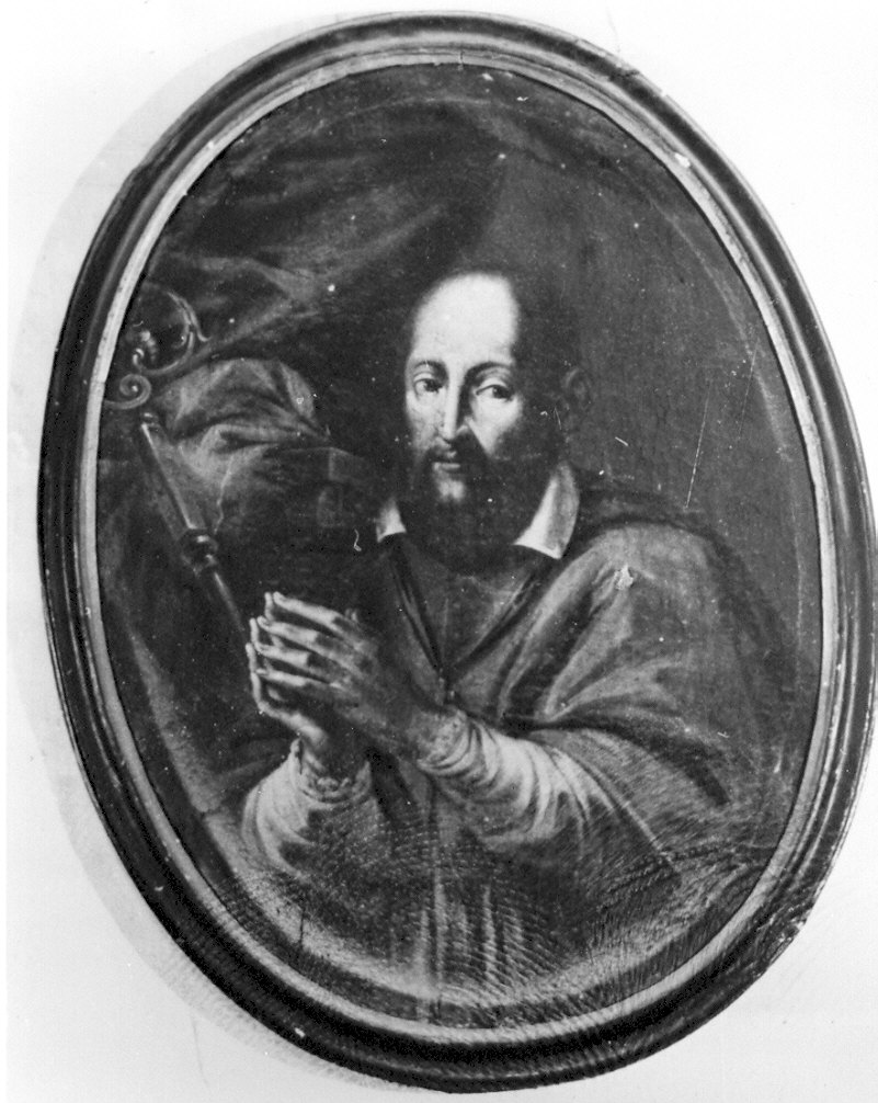 Santo vescovo (dipinto, opera isolata) - ambito lombardo (prima metà sec. XVIII)