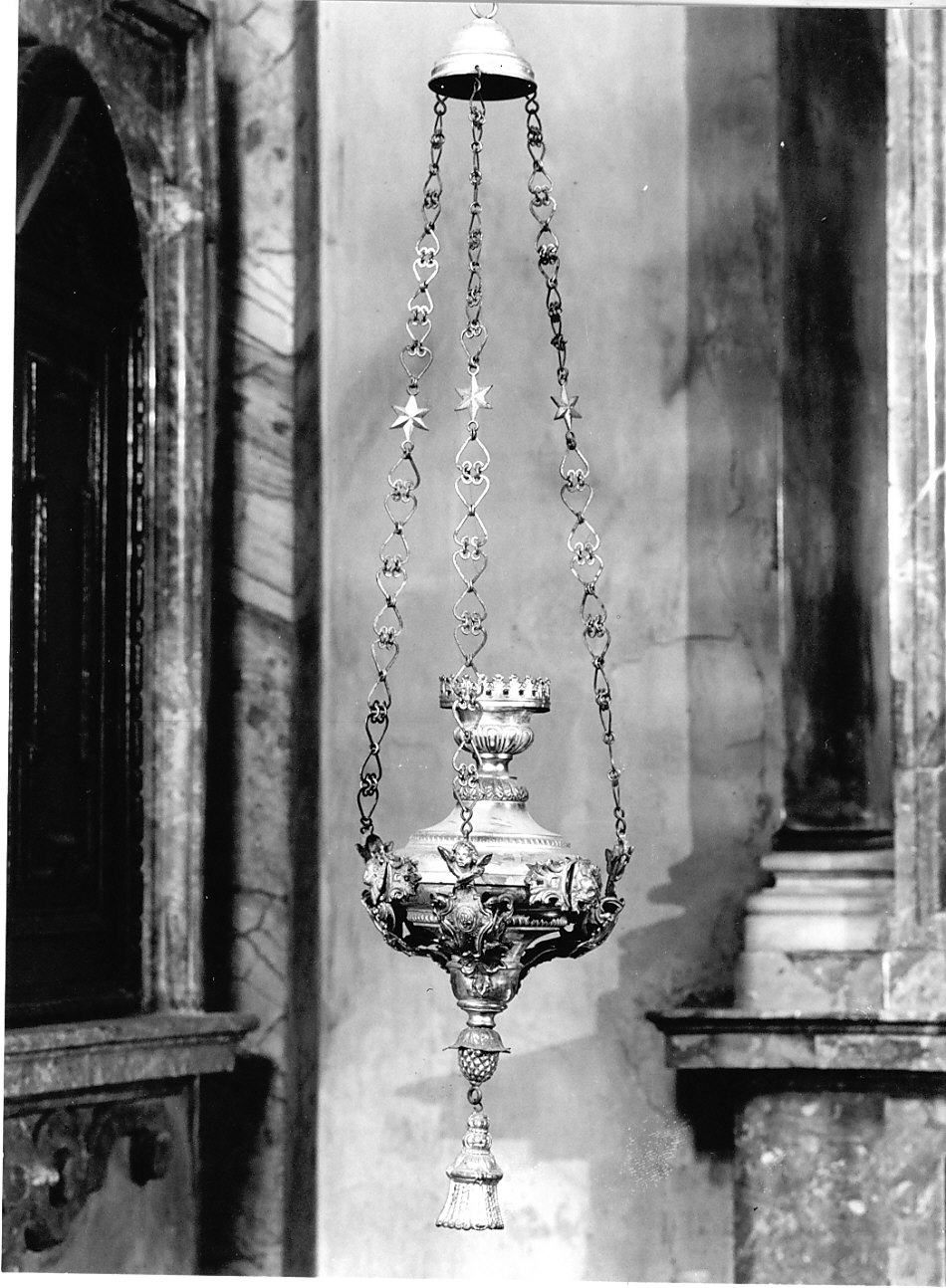 lampada pensile, serie - bottega lombarda (fine sec. XIX)