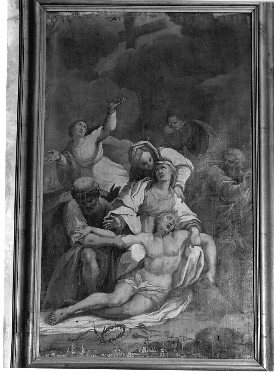 deposizione di Cristo dalla croce (dipinto, opera isolata) - ambito lombardo (sec. XVIII)