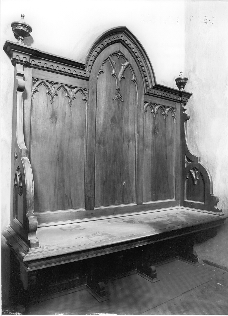 cassapanca, opera isolata - bottega lombarda (fine sec. XIX)