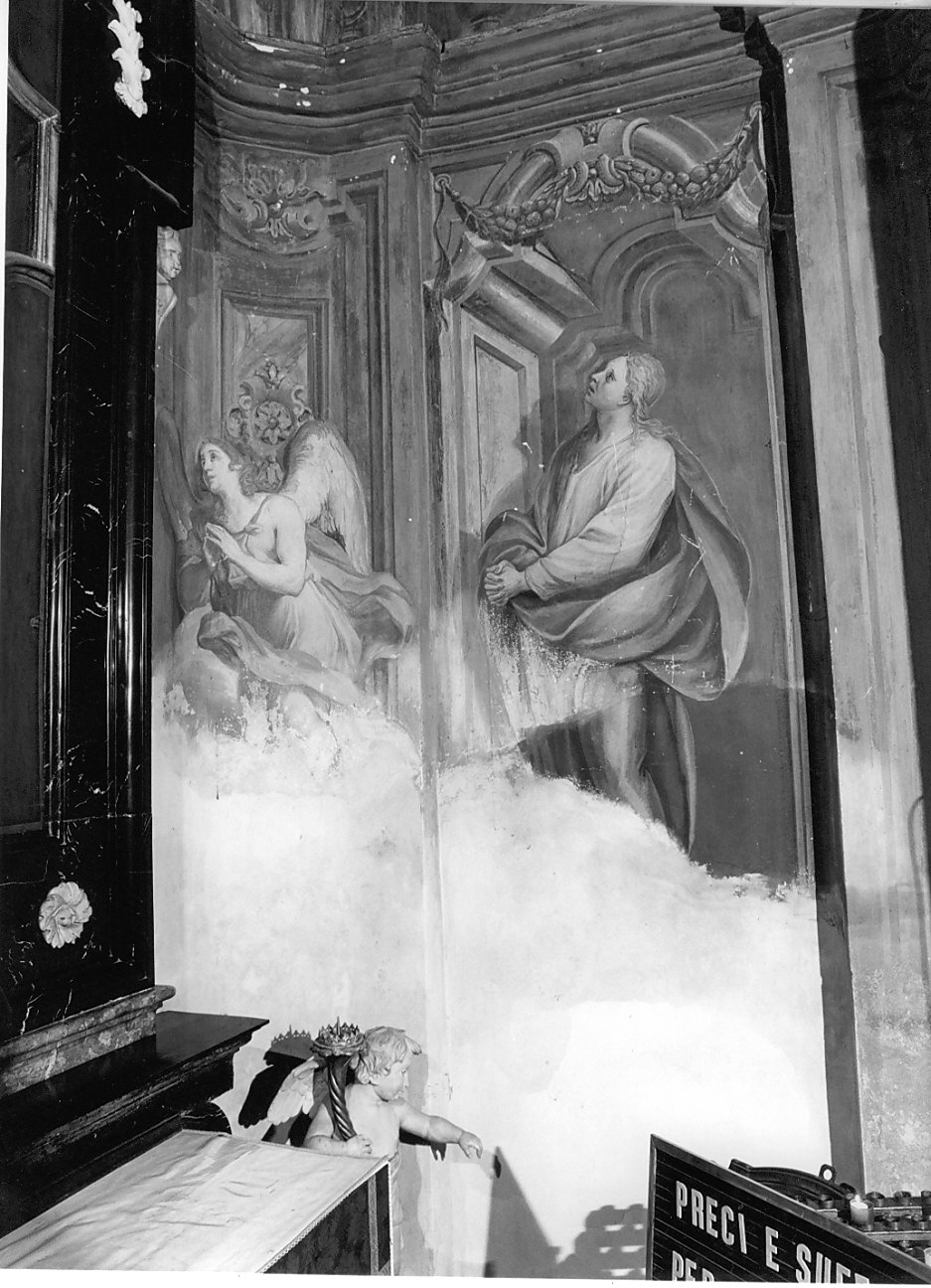 San Giovanni Battista (dipinto murale, opera isolata) - ambito lombardo (inizio sec. XVIII)