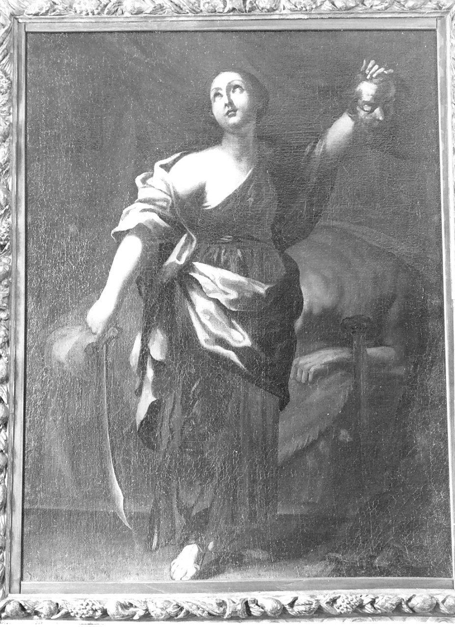 Giuditta con la testa di Oloferne e la spada (dipinto, opera isolata) - ambito lombardo (sec. XVII)