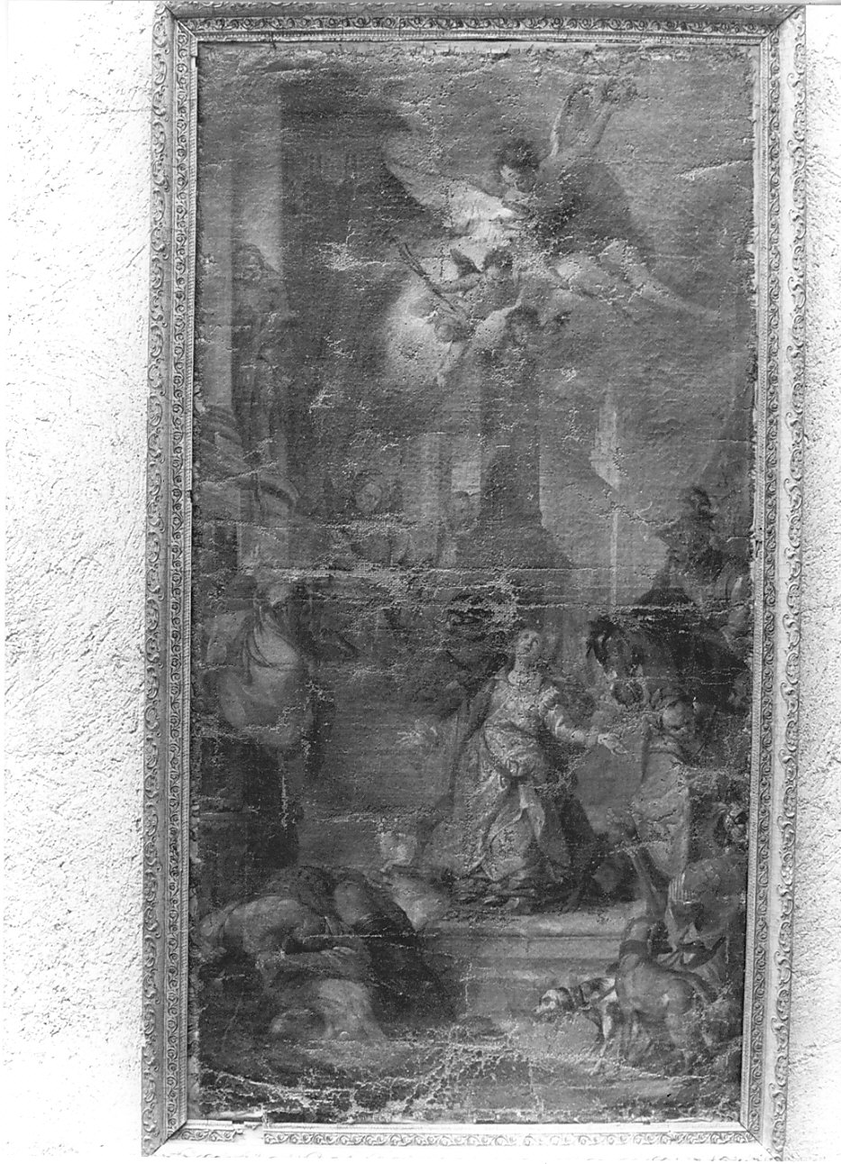 martirio da Sant'Agnese (dipinto, opera isolata) - ambito lombardo (fine sec. XVII)