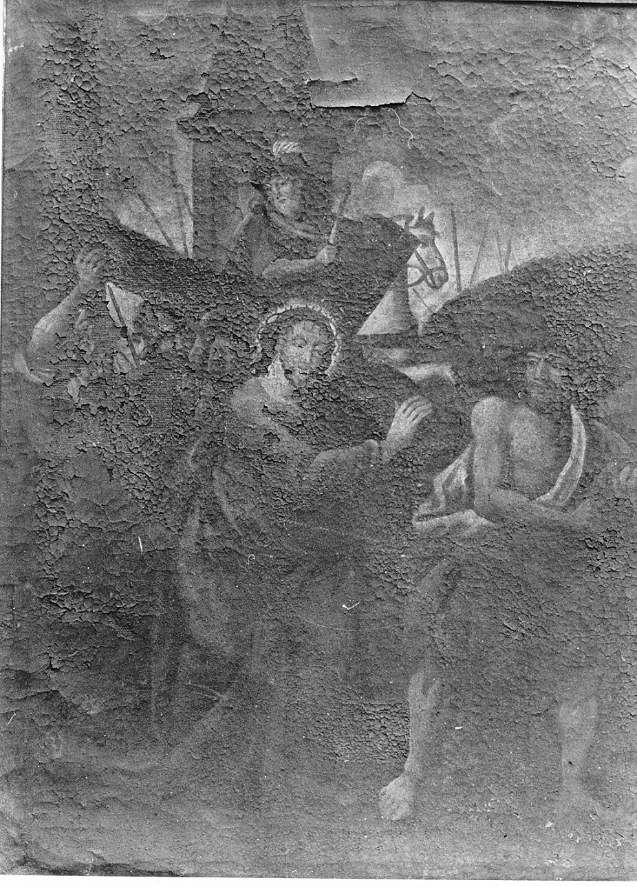 Cristo caricato della croce (dipinto, opera isolata) - ambito lombardo (seconda metà sec. XIX)