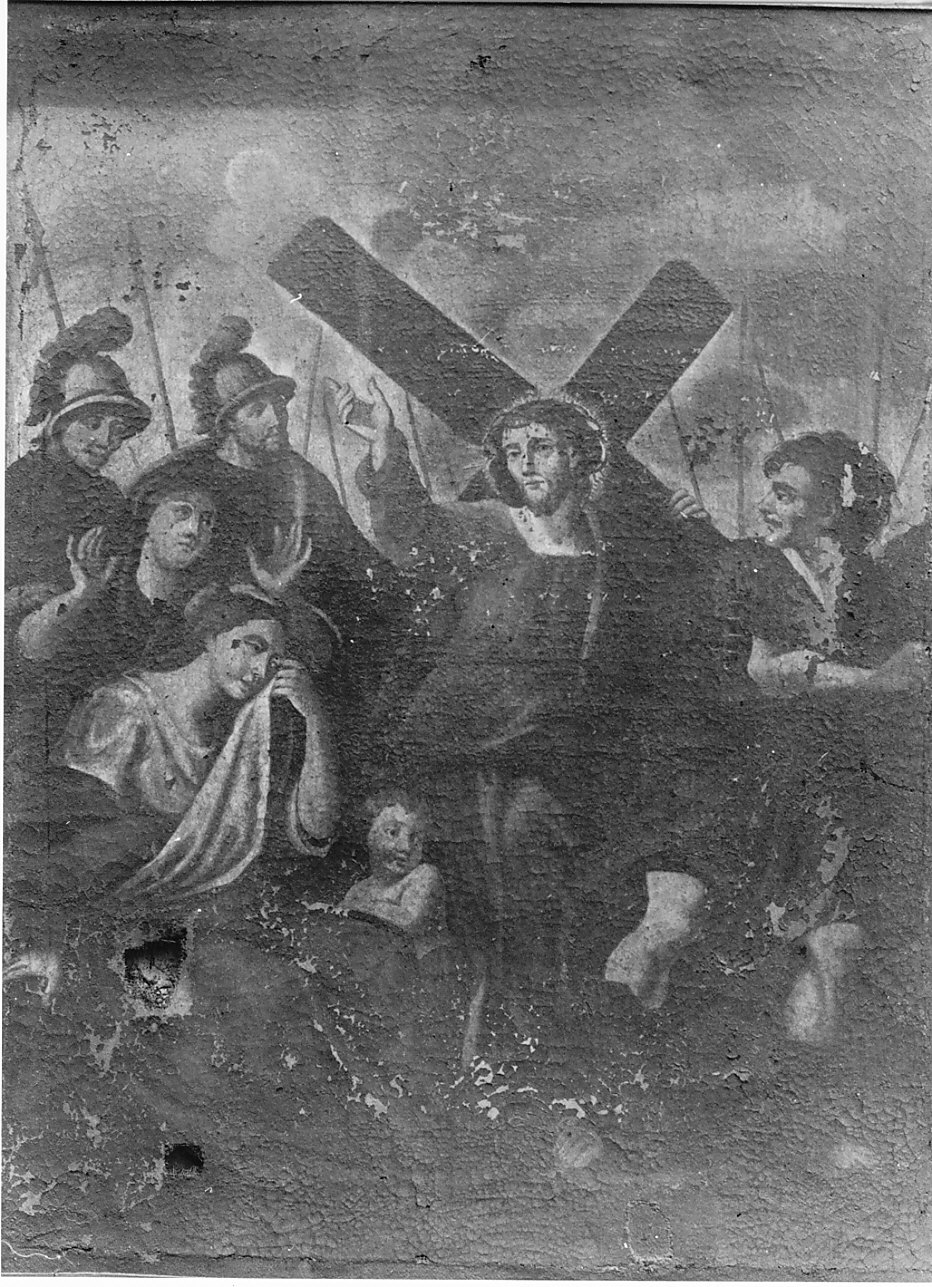 Gesù consola le donne di Gerusalemme (dipinto, opera isolata) - ambito lombardo (seconda metà sec. XIX)