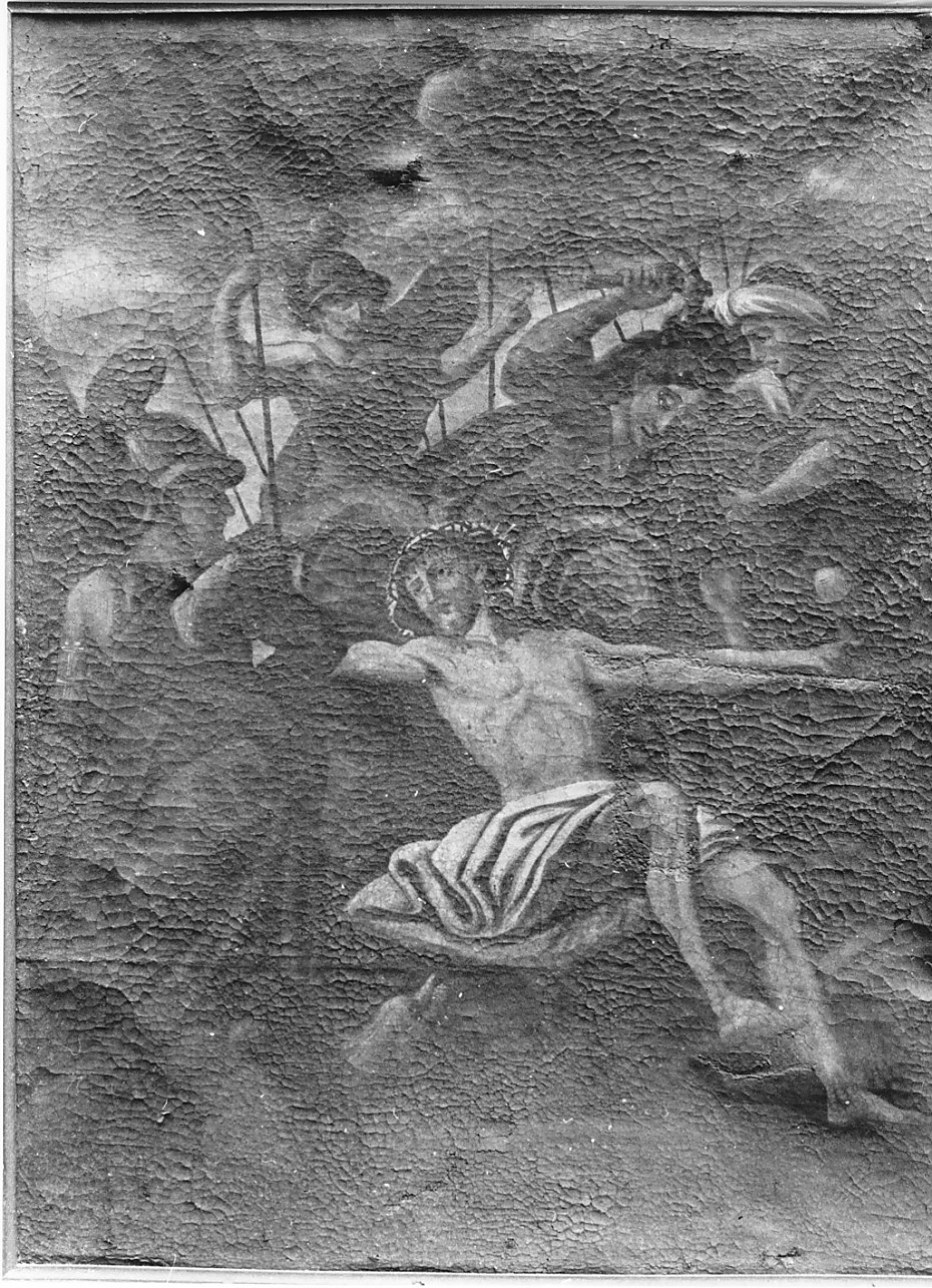 Cristo inchiodato alla croce (dipinto, opera isolata) - ambito lombardo (seconda metà sec. XIX)