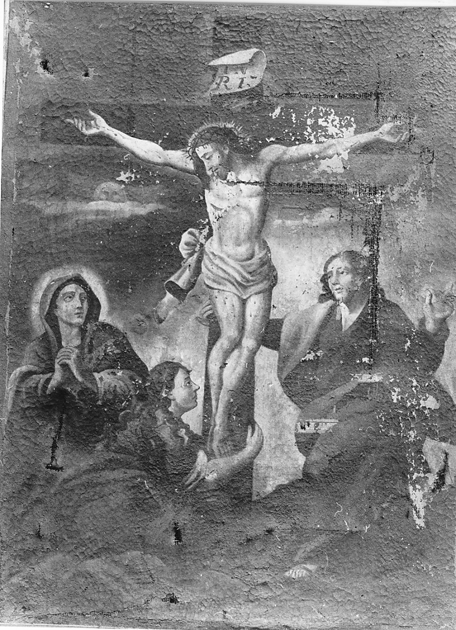 crocifissione di Cristo (dipinto, opera isolata) - ambito lombardo (seconda metà sec. XIX)