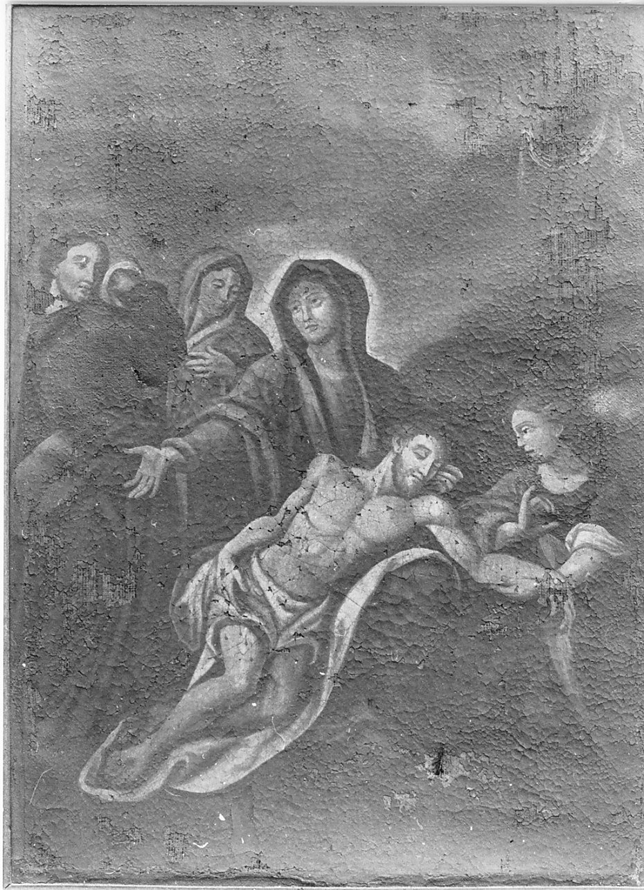 compianto sul Cristo morto (dipinto, opera isolata) - ambito lombardo (seconda metà sec. XIX)