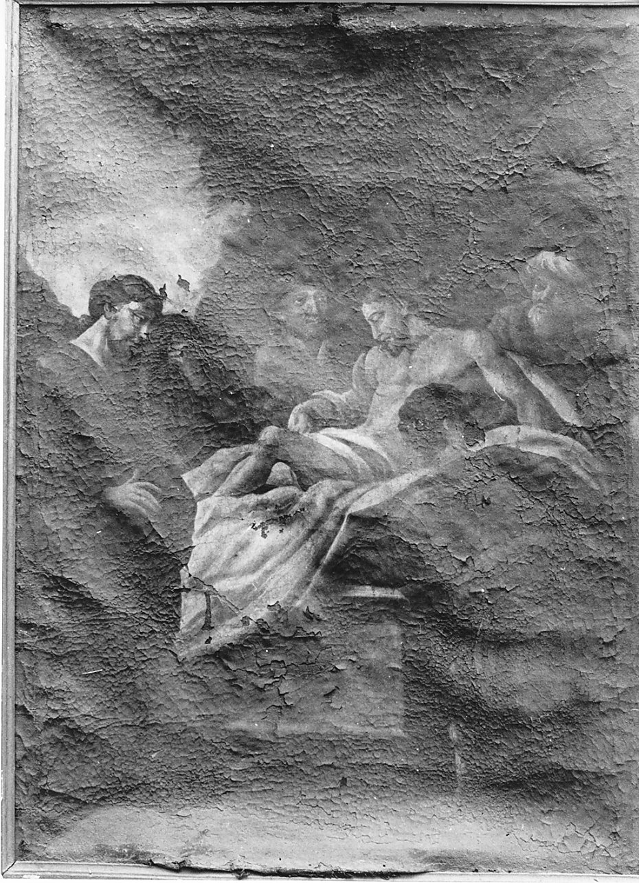 deposizione di Cristo nel sepolcro (dipinto, opera isolata) - ambito lombardo (seconda metà sec. XIX)