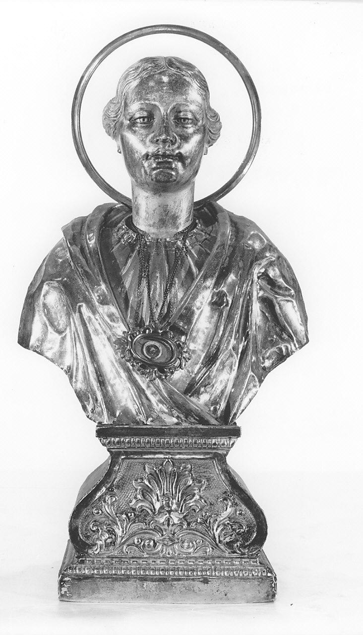 Santa Lucia (reliquiario - a busto, opera isolata) - bottega lombarda (inizio sec. XVIII)