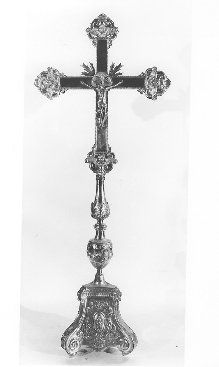 croce d'altare, opera isolata - bottega lombarda (fine sec. XVIII)