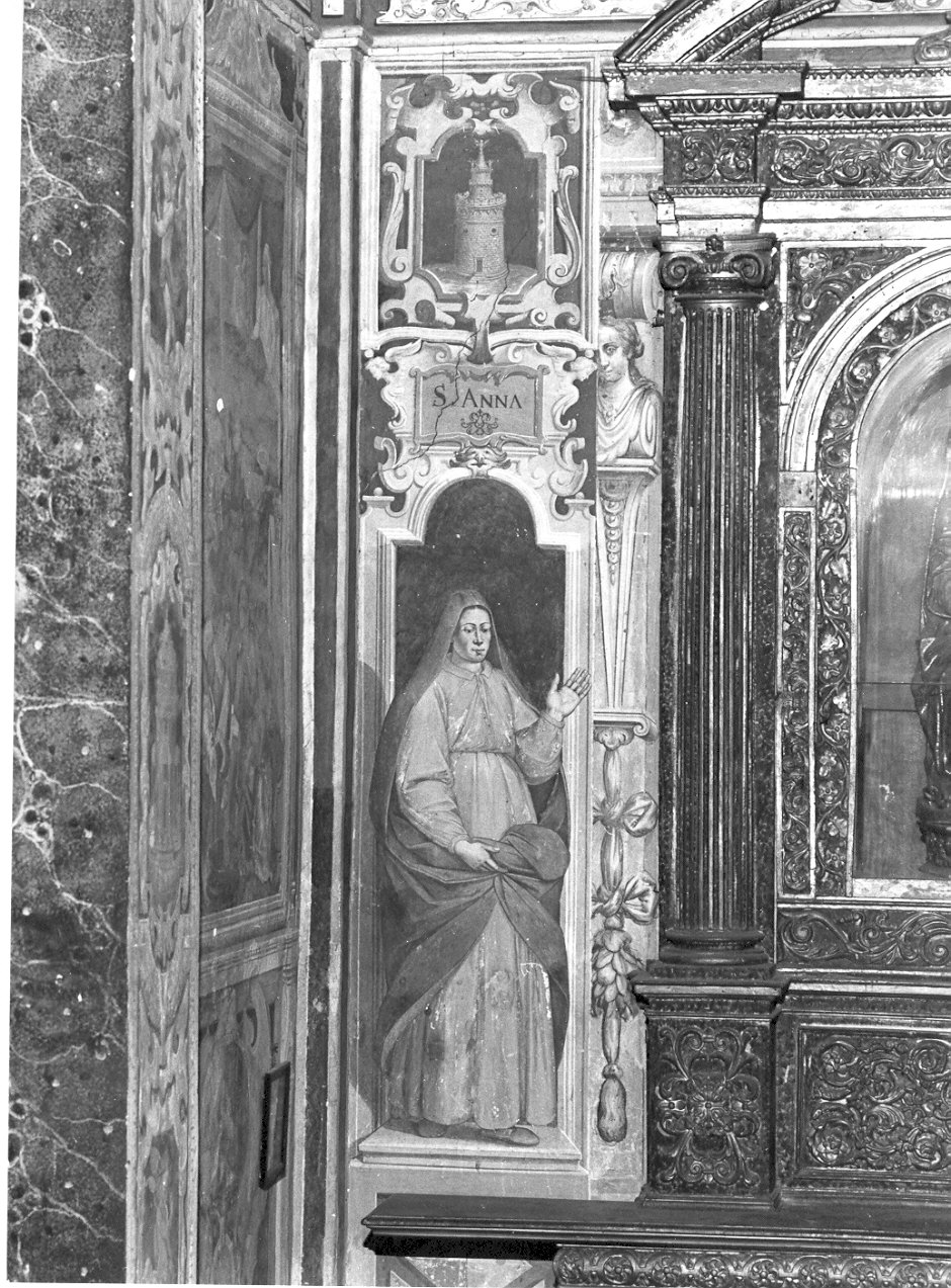 Sant'Anna (dipinto murale, opera isolata) di Bossi Francesco Bernardino (sec. XVII)