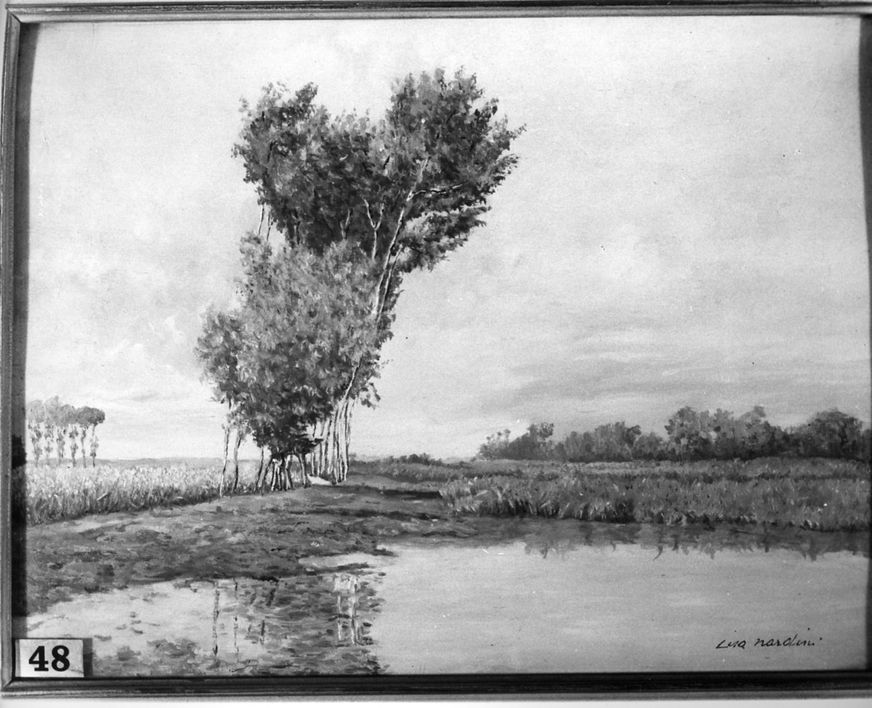 paesaggio (dipinto, opera isolata) - ambito italiano (sec. XX)