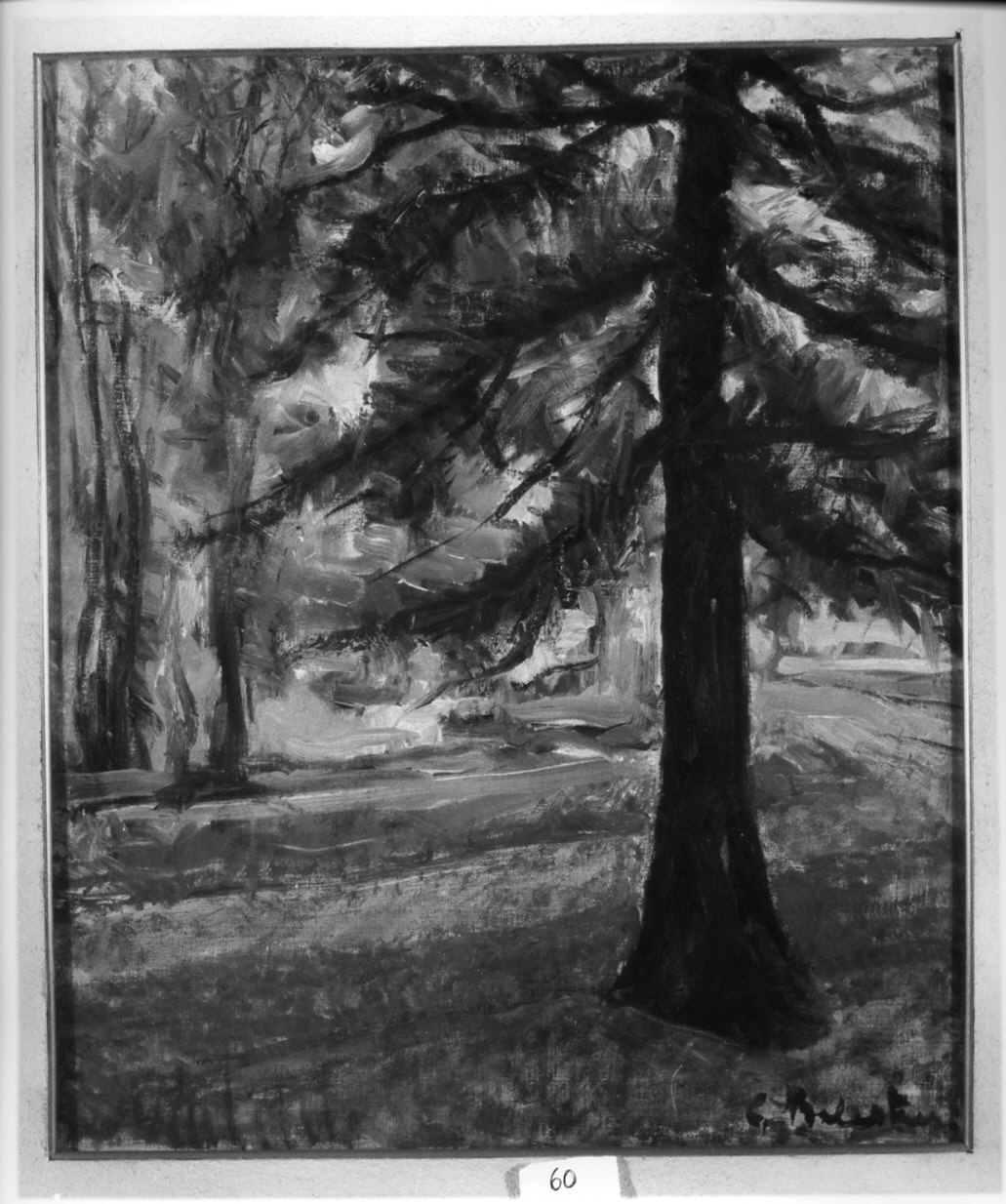 alberi (dipinto, opera isolata) - ambito italiano (sec. XX)