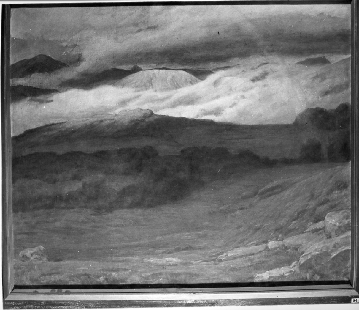 paesaggio montano (dipinto, opera isolata) - ambito italiano (sec. XX)