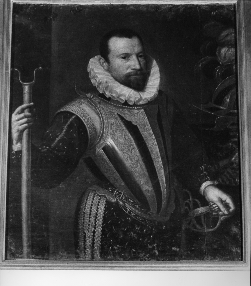 Ritratto di gentiluomo (dipinto, opera isolata) - ambito lombardo (fine/inizio secc. XVI/ XVII)