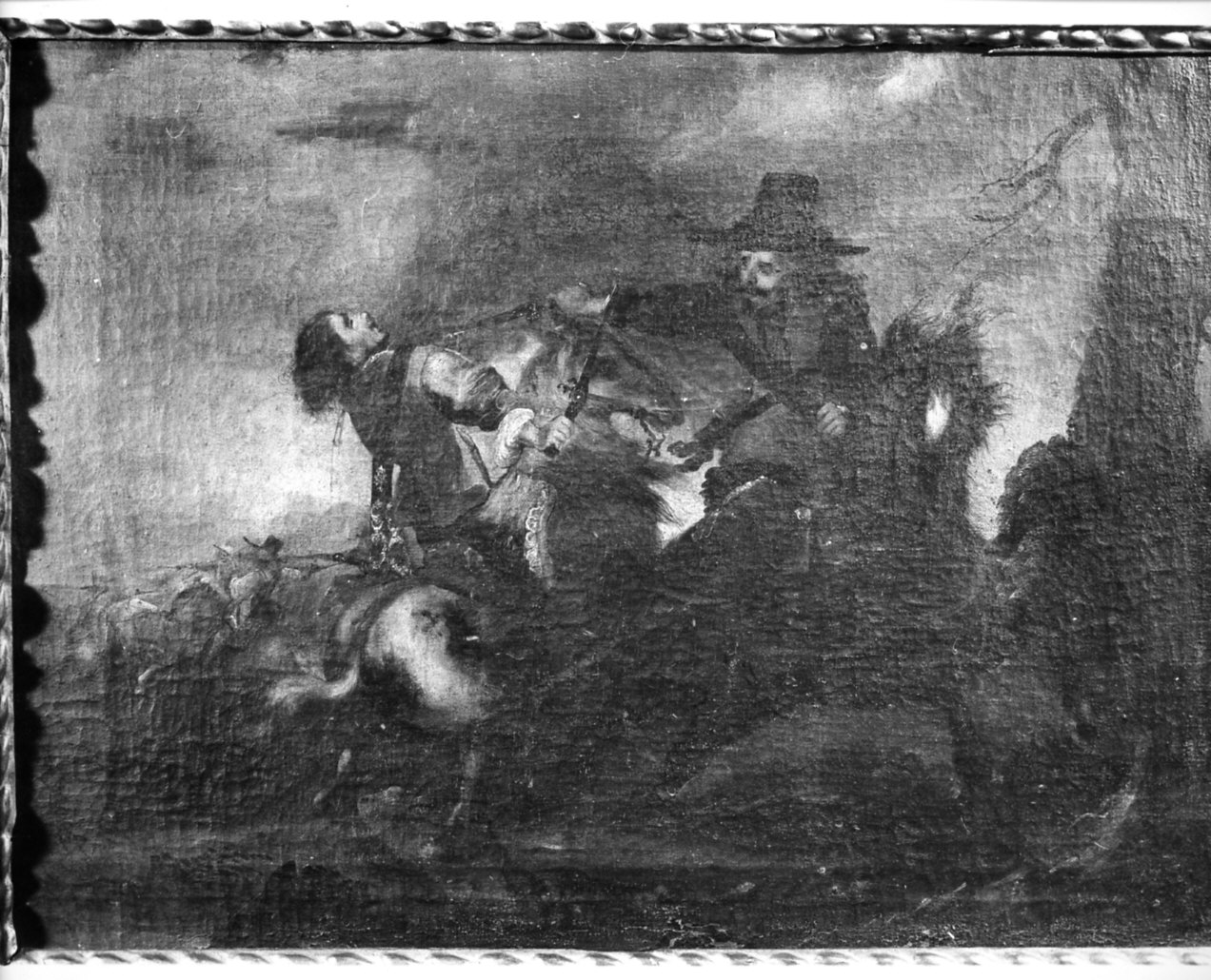 scena di battaglia (dipinto, opera isolata) - ambito italiano (fine/inizio secc. XVII/ XVIII)