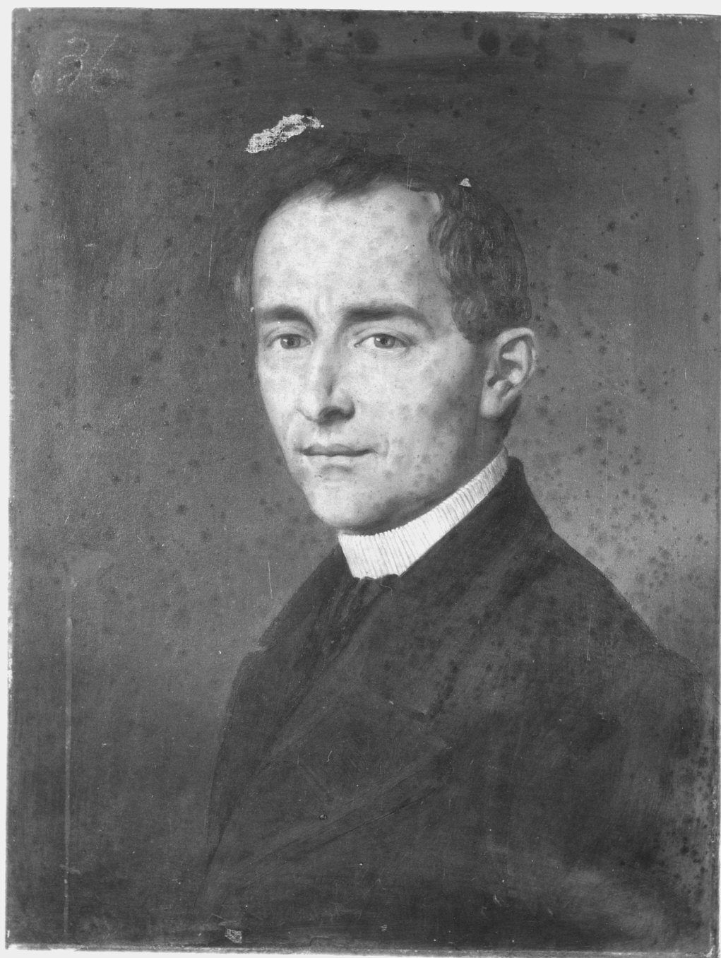 ritratto d'uomo (dipinto) - ambito lombardo (metà sec. XIX)