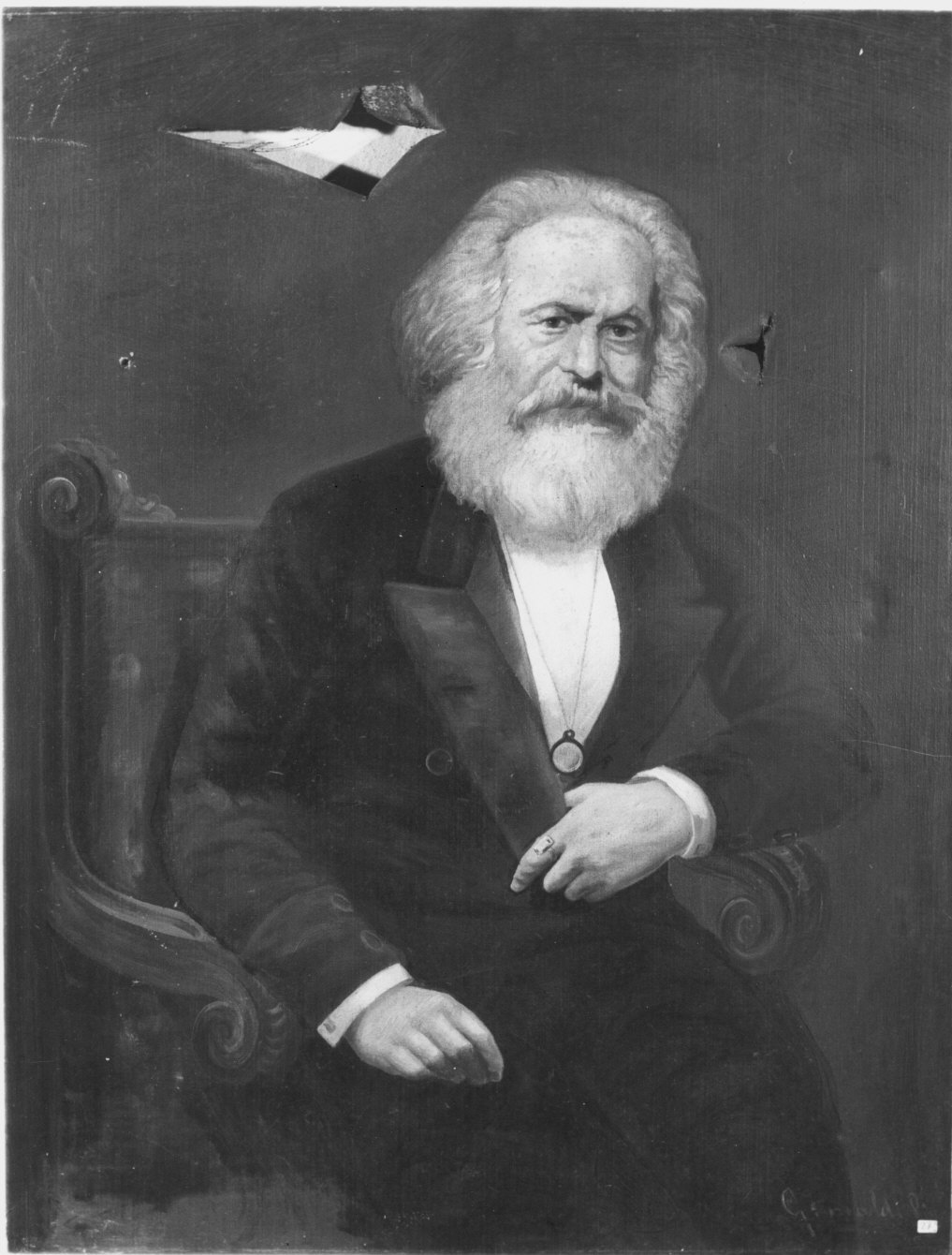 ritratto d'uomo (dipinto) - ambito italiano (seconda metà sec. XIX)