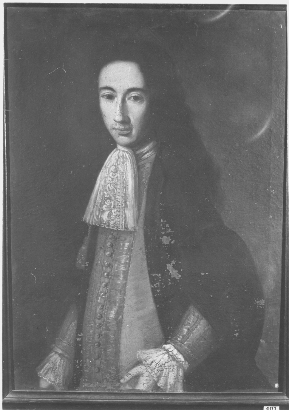 ritratto d'uomo (dipinto) - ambito lombardo (fine sec. XVII)