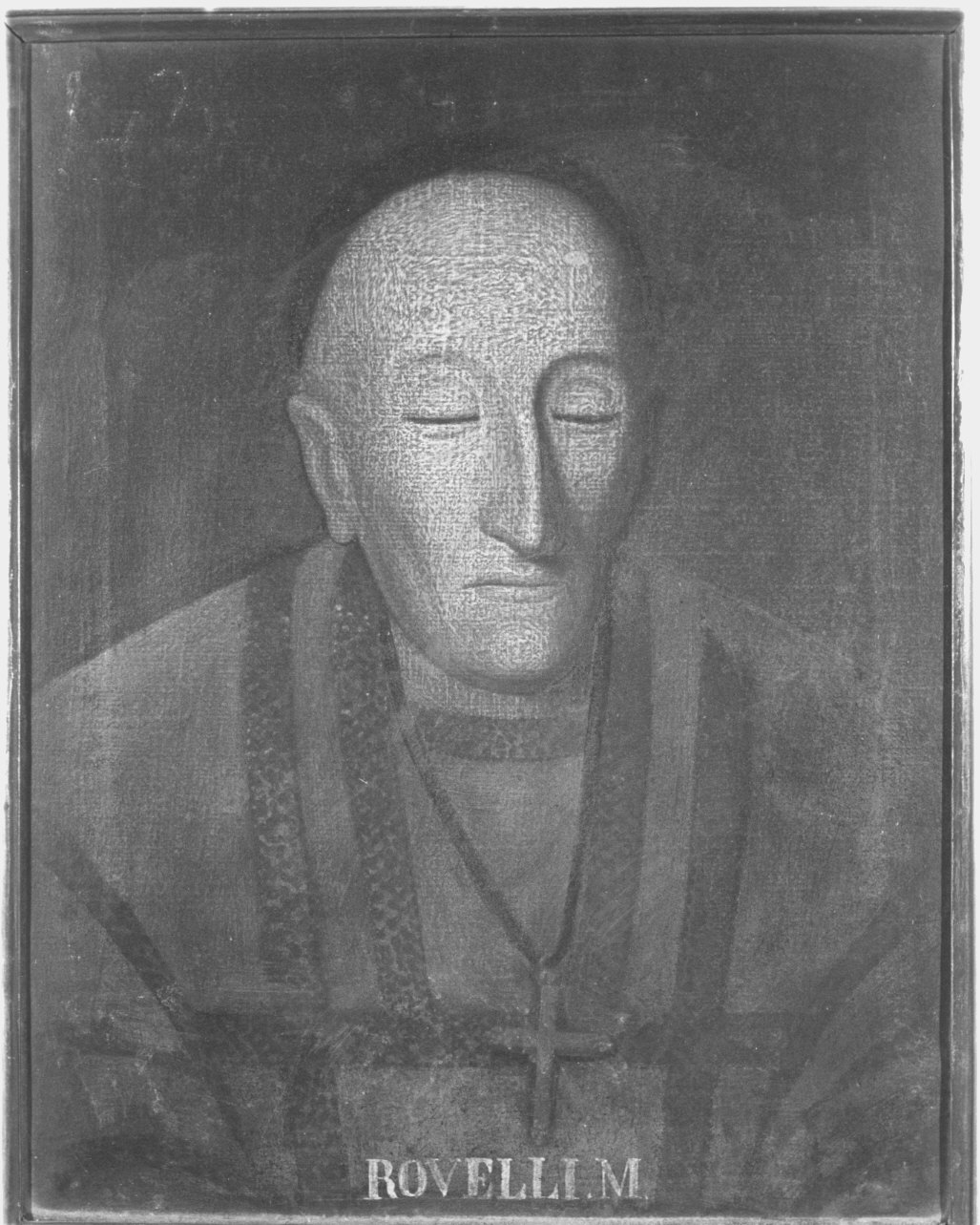 ritratto di mons. Carlo Rovelli (morto) (dipinto) - ambito lombardo (sec. XIX)