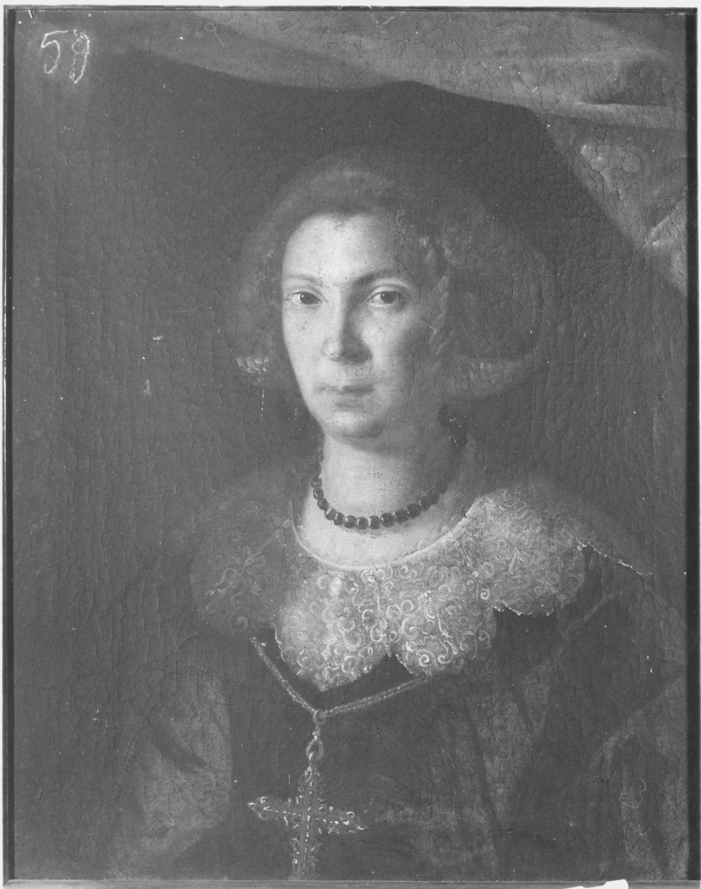 ritratto di donna (dipinto) - ambito lombardo (sec. XVII)